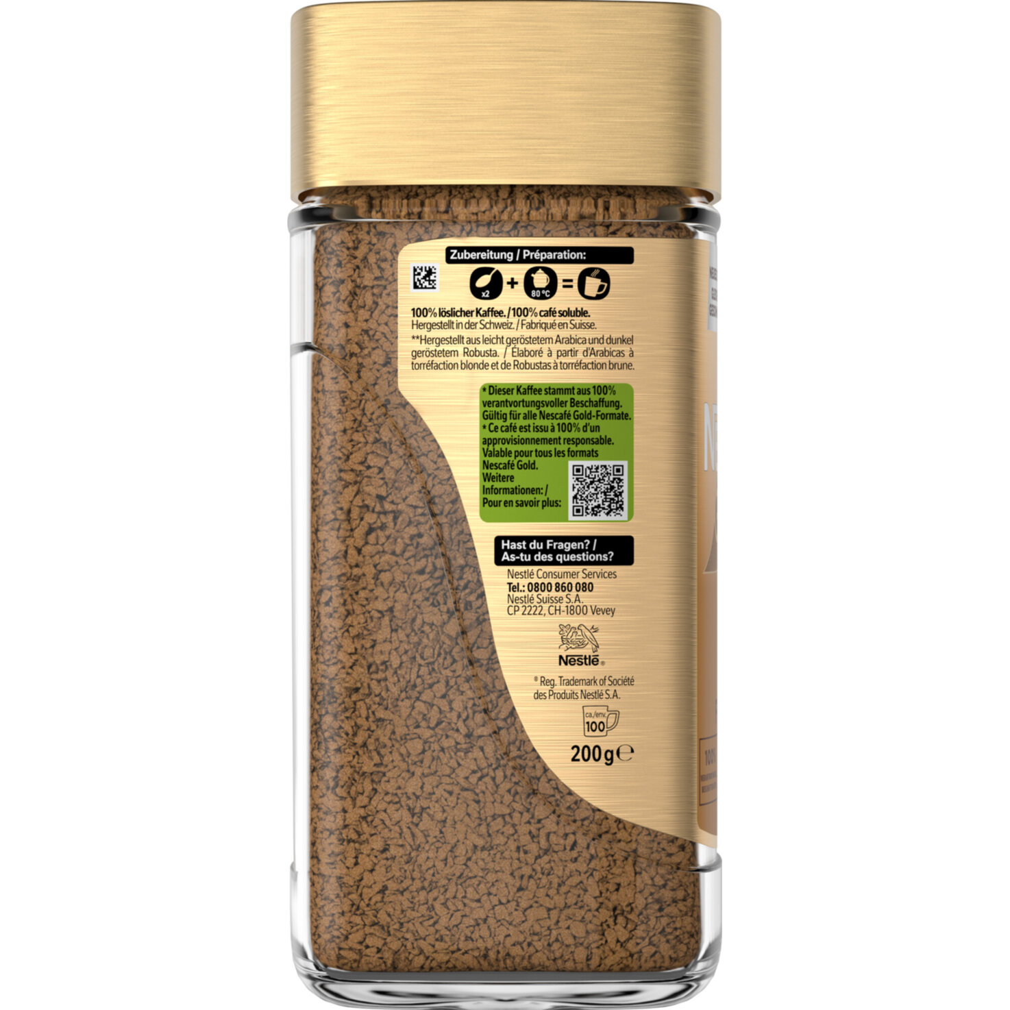 Nescafé Gold Finesse löslicher Kaffee Glas