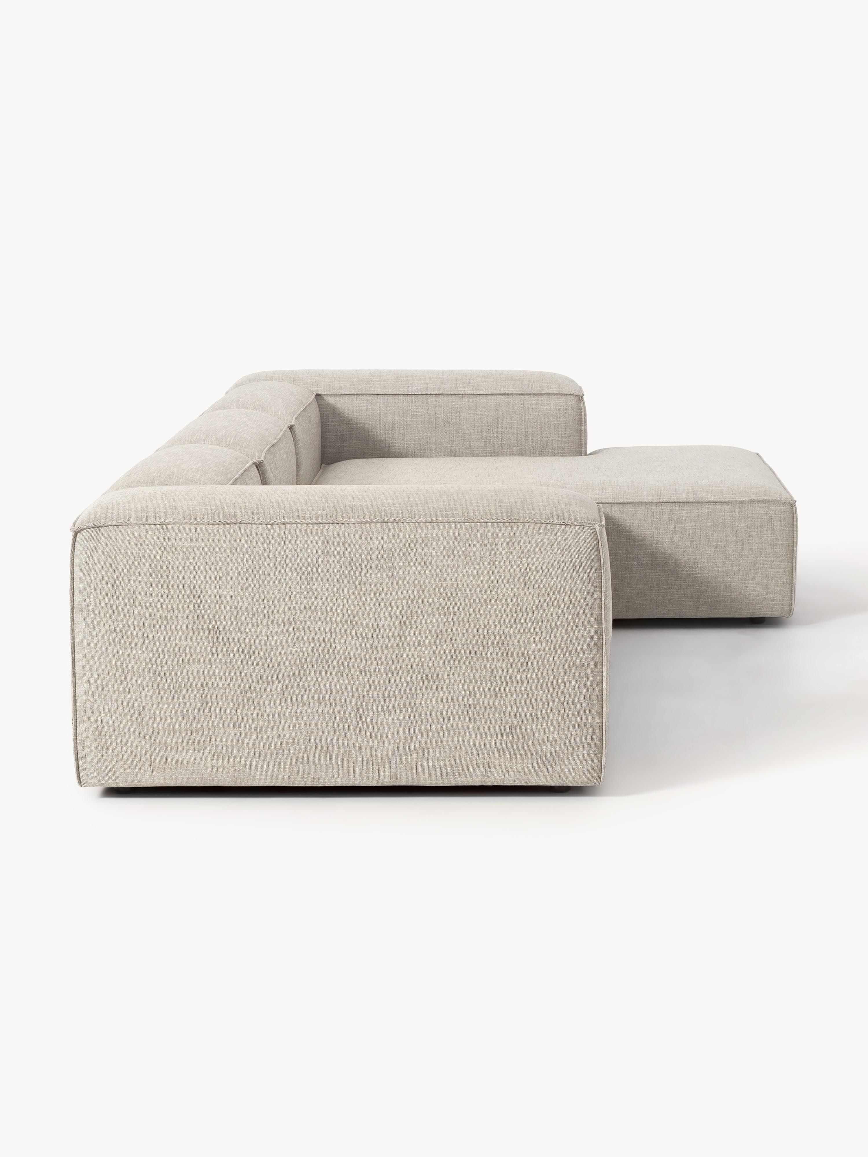 Modulaire hoekbank Lennon van linnenmix (4-zits)