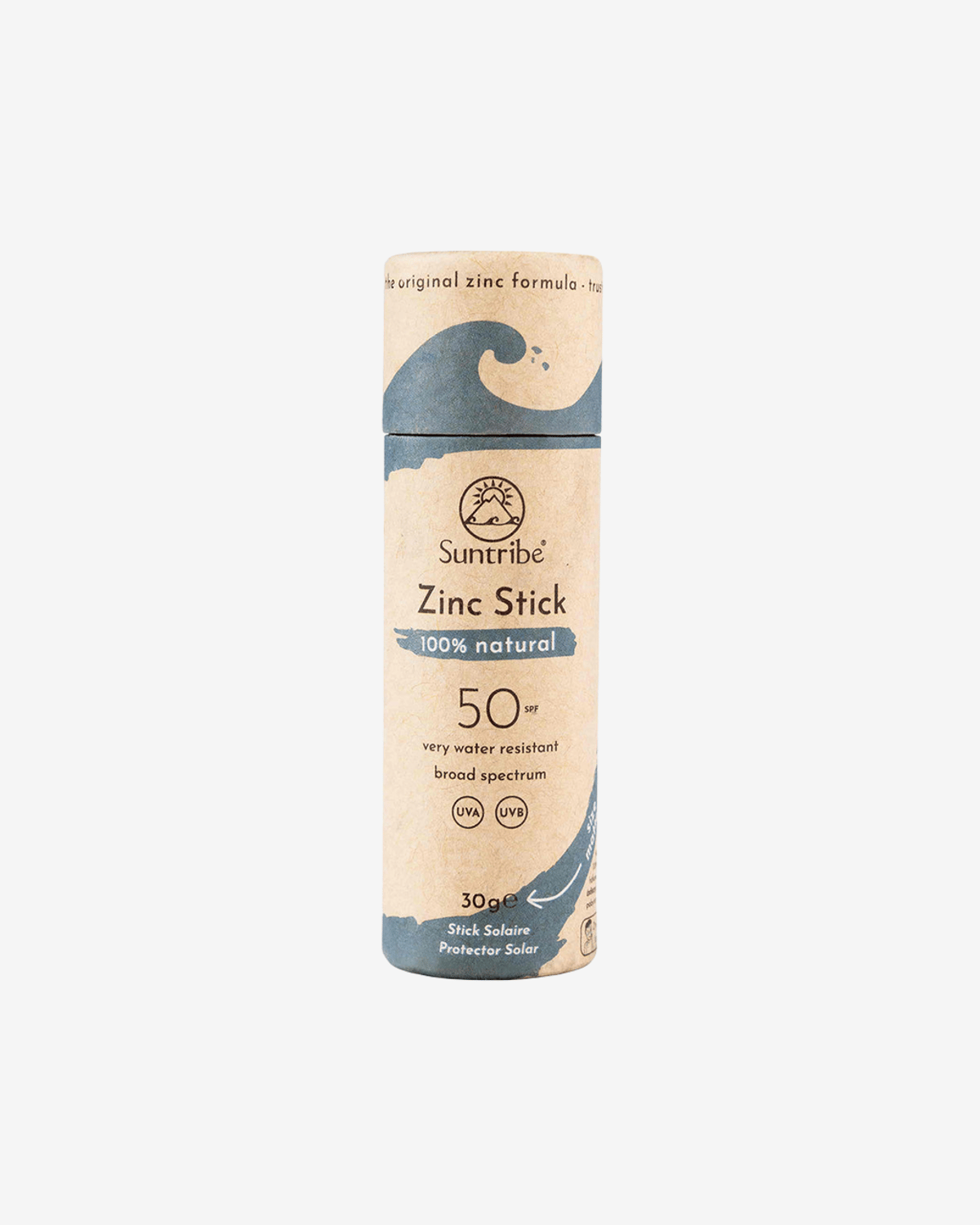 Solkrem, Sunstick SPF50 – 100% Naturlig – Zinc Stick 30ml