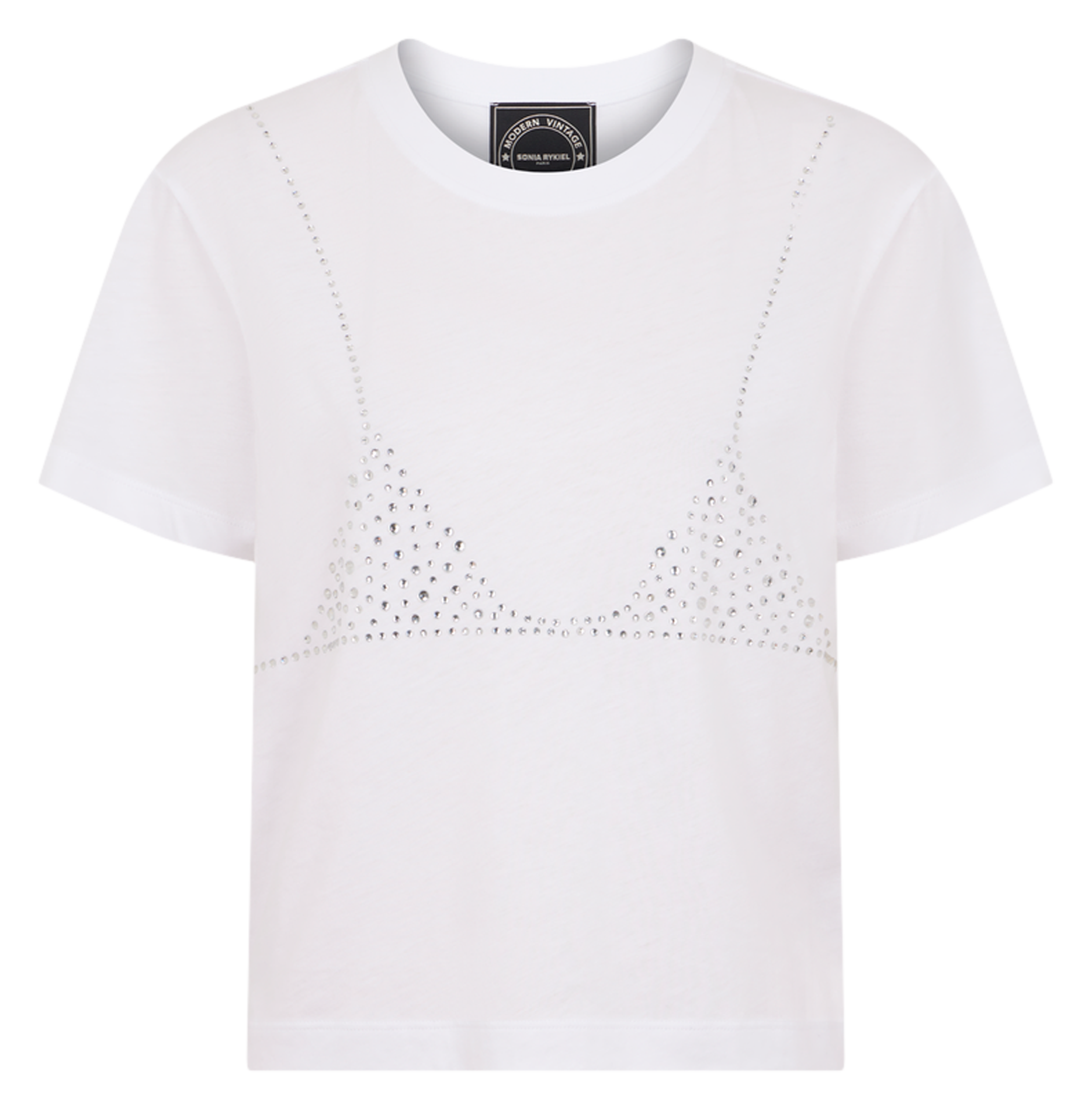 Tee-shirt trompe l'oeil en coton bio | Blanc