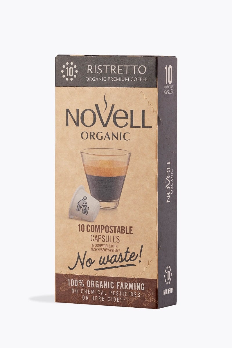 Novell No Waste Ristretto Bio 10 Kapseln Nespresso® kompatibel