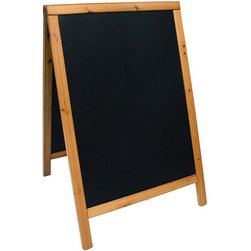 Panneau trottoir WOODY, avec tableau