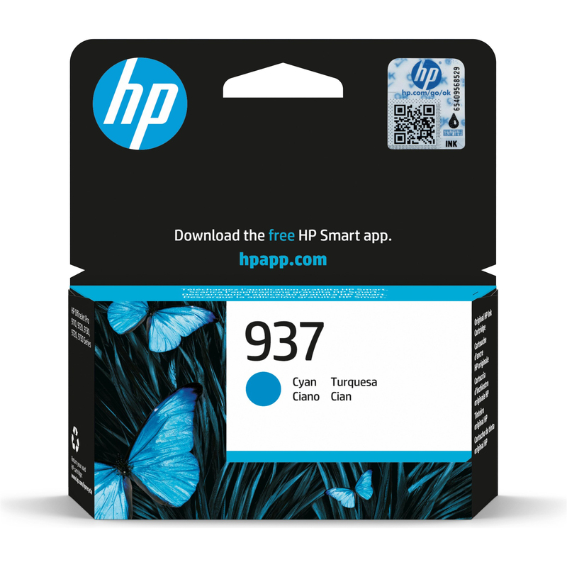 HP 937 (4S6W2NE) Tintenpatrone, cyan