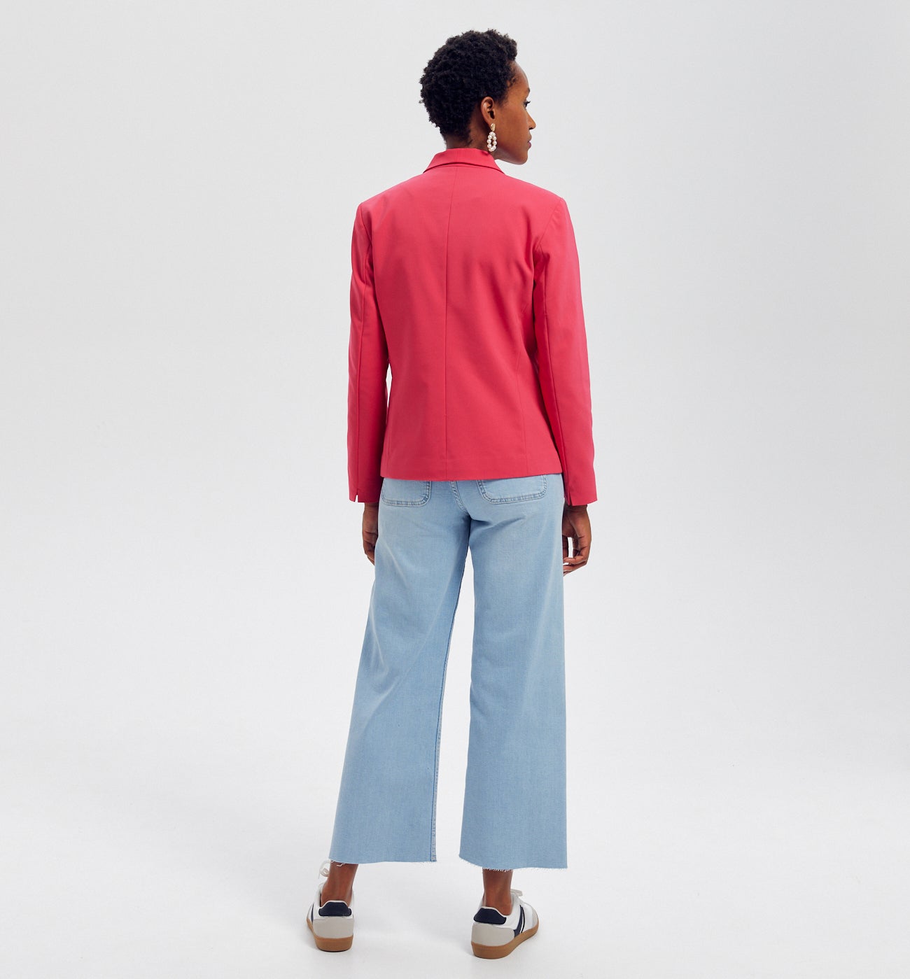 Veste de tailleur unie Femme - Rose