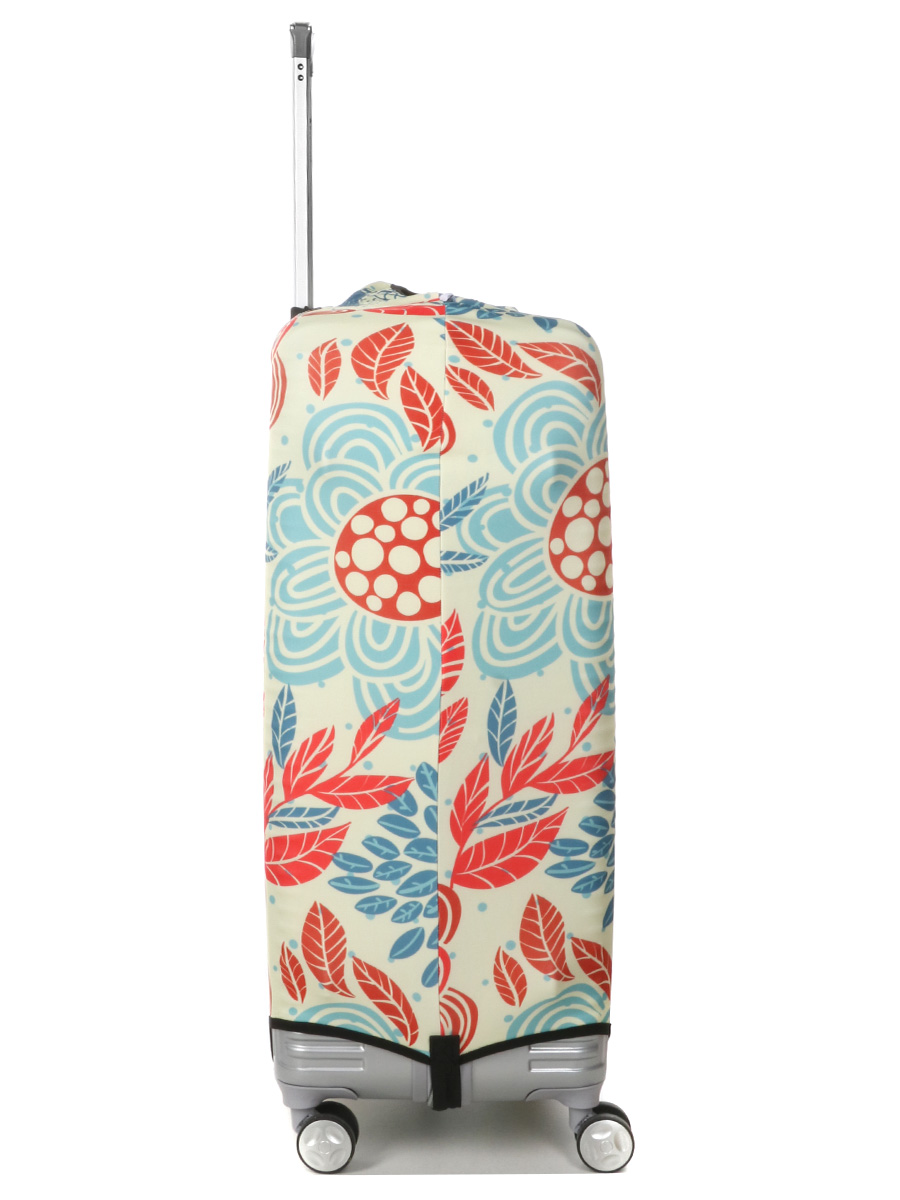 Housse de valise Periea Red and Blue Leaves L