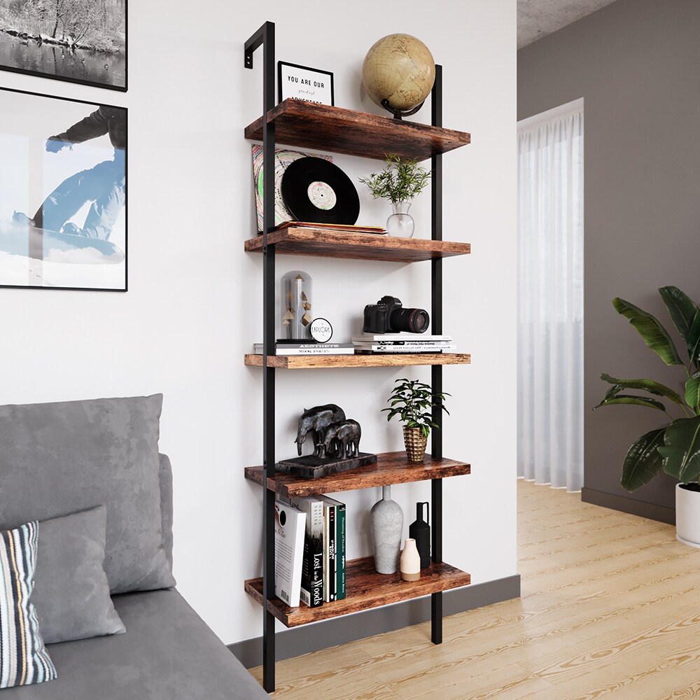 Vicco Loft BücherregalAva Standregal Wandregal 5 Ablagen Leiterregal Vintage