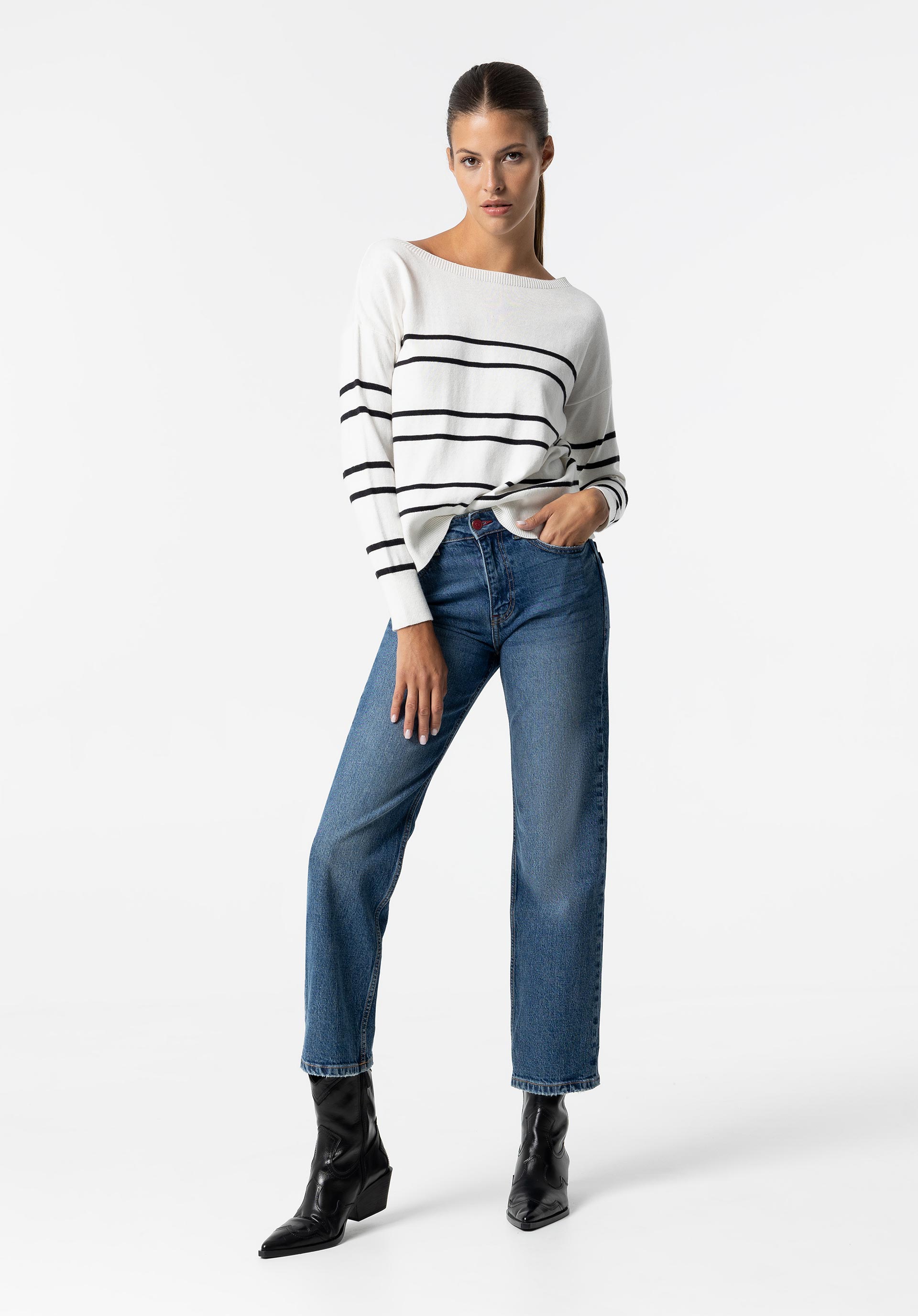 Camisola de Malha às Riscas