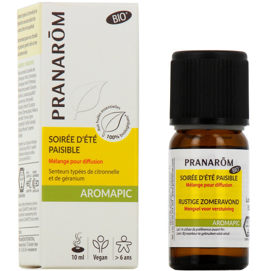Pranarôm Aromapic Soirée d'Eté Paisible Mélange pour Diffusion Bio