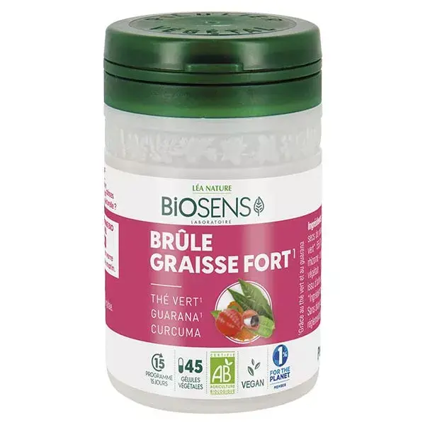 Biosens Strong Fat Burner Orgânico 45 Cápsulas Vegetais
