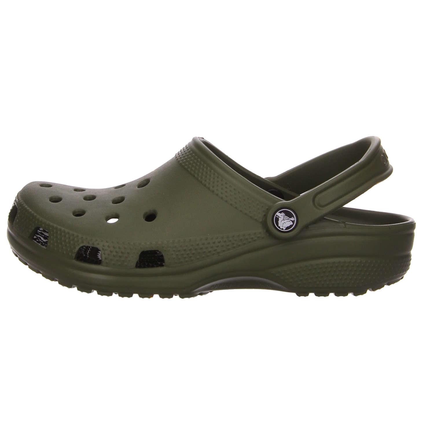 Crocs Pantolette dunkelgrün grün