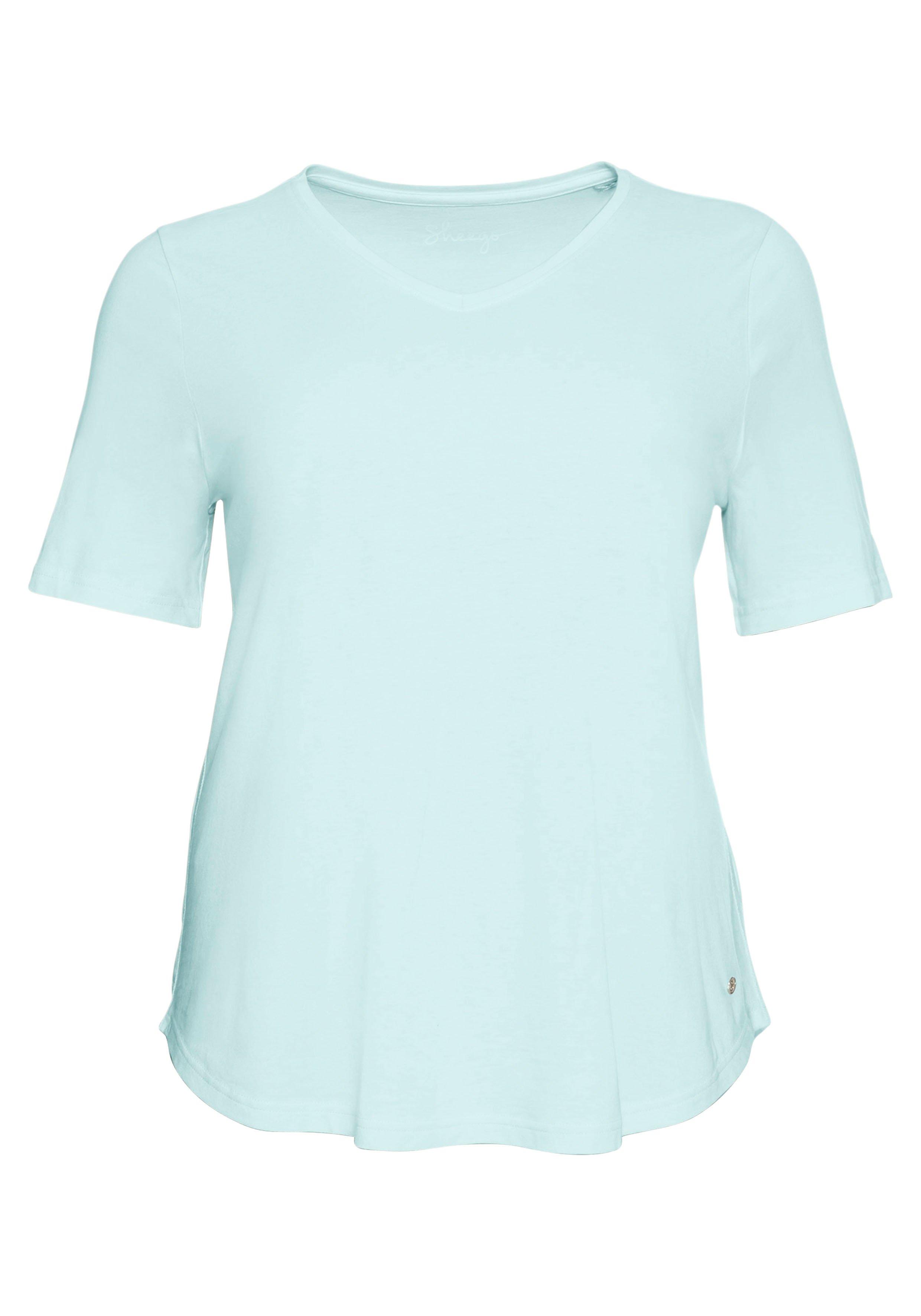 Relaxshirt mit V-Ausschnitt, aus Interlockqualität