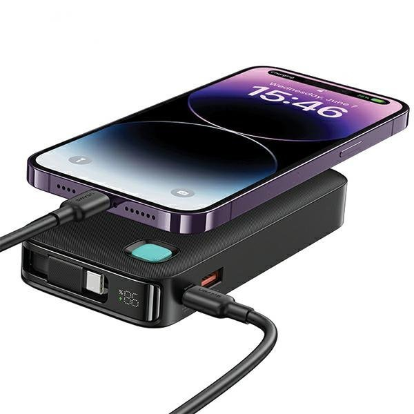 (20W) 10000mAh USB A / USB C Powerbank Power Delivery Ladegerät inkl. Lightning Ladekabel mit LED Anzeige (10KCD22502) - Weiss