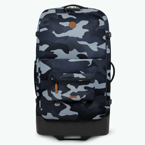Valise Souple 2 roues large Bimini bleu