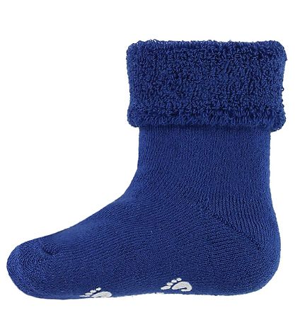 Fuzzies Babysocken - Anti-Rutsch Unterseite - Blau