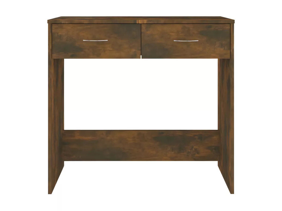 Bureau Chêne fumé 80x40x75 cm Bois d'ingénierie