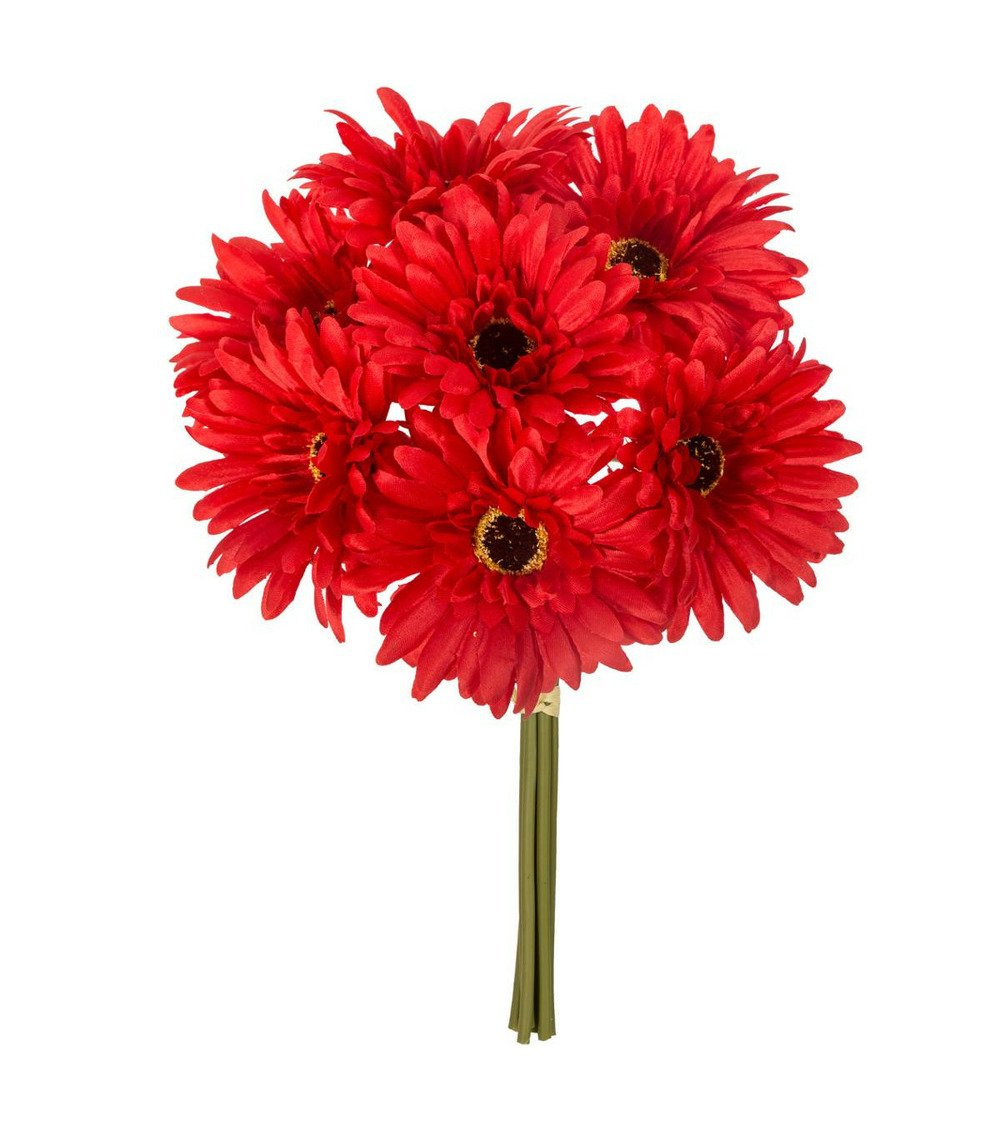 Bouquet de fleurs artificielles 7 gerberas d. 17 x h. 26 cm