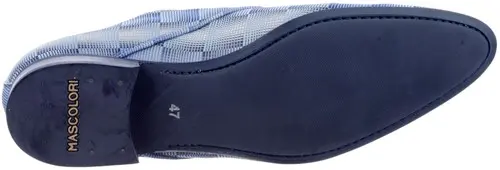 Mascolori Jigsaw Blue - maat 47 veterschoen blauw - maat 47 Calandschoen