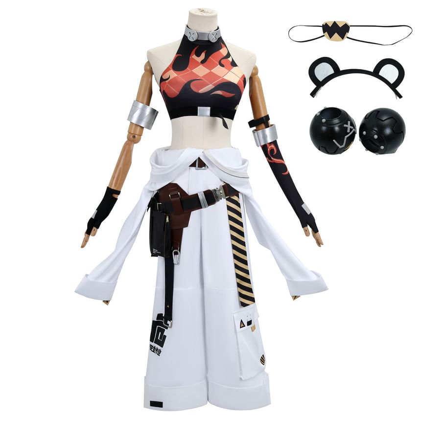 Feravin - Zenless Zone Zero Koleda Belobog Cosplaykostuum / Pruik / Rekwisiet / Set