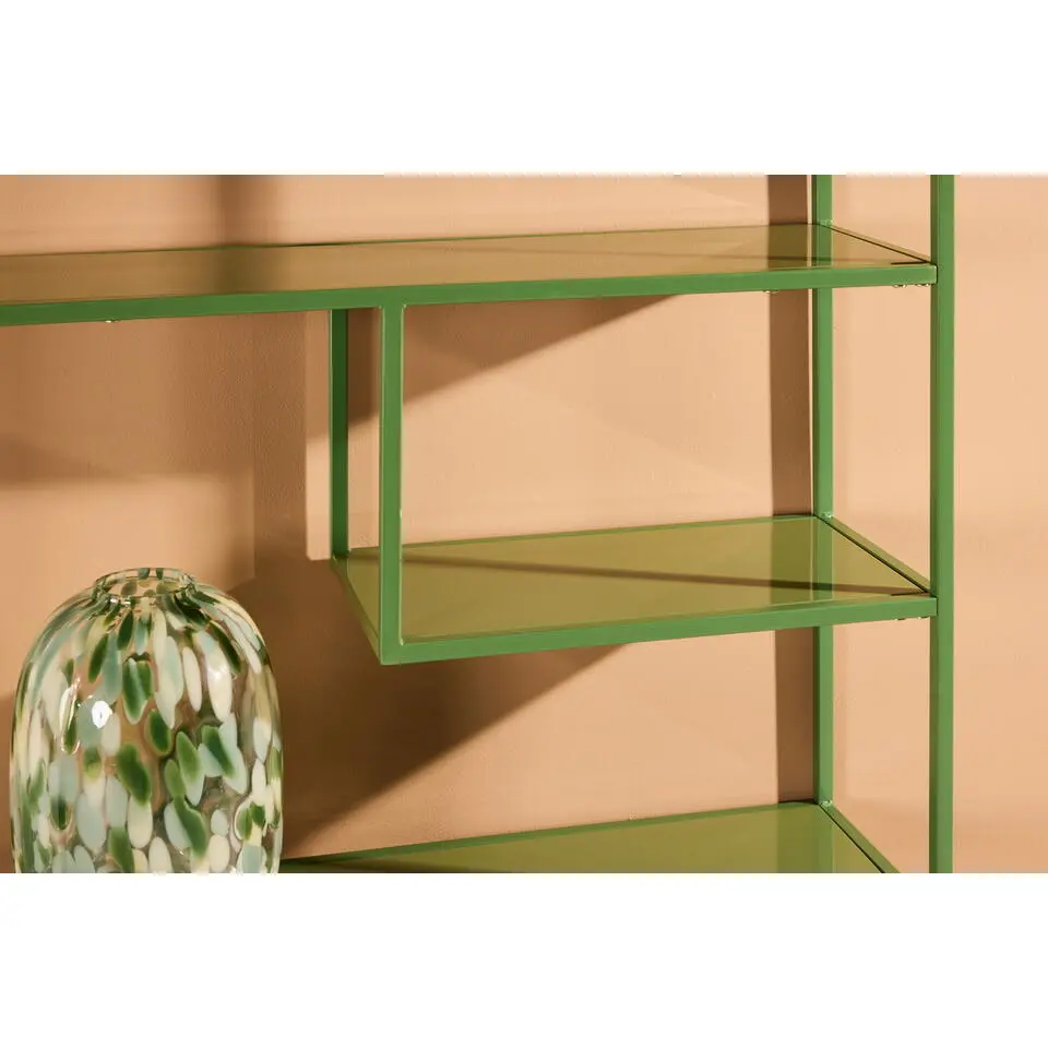 Wandkast Groen Staal - 85x35x190cm - Staal