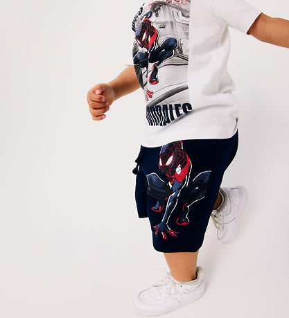 Name It Sweatshorts - NmmMu Spiderman - Dark Sapphire