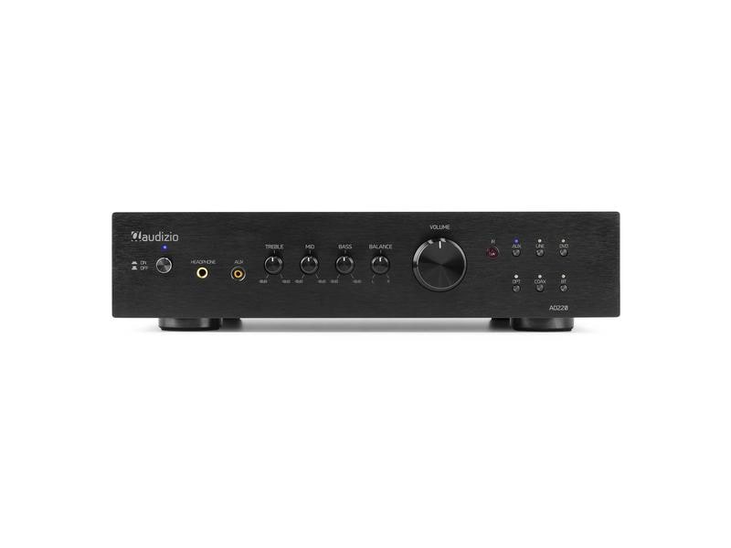 Audizio Stereo-Verstärker AD220B Schwarz Vielseitiger 2-Kanal-Verstärker mit grosser Funktionalität