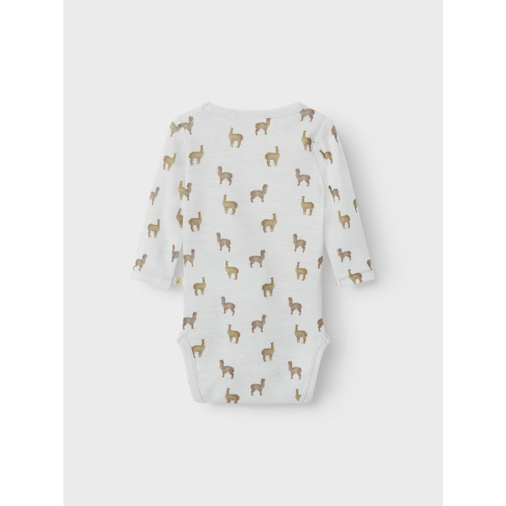 Køb Lil'Atelier Gray Dawn Lama Nbmnoel Nor Uld Ls Slim Body Lil