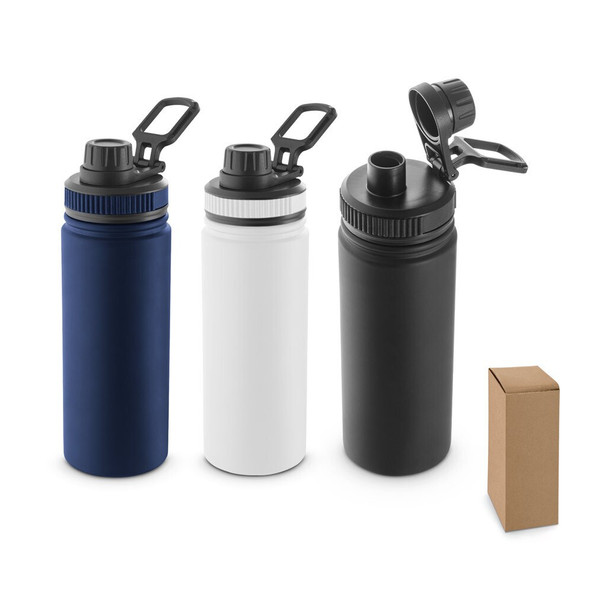 hi!dea 94272 - Bouteille en acier inoxydable recyclé à 90% (570 mL)