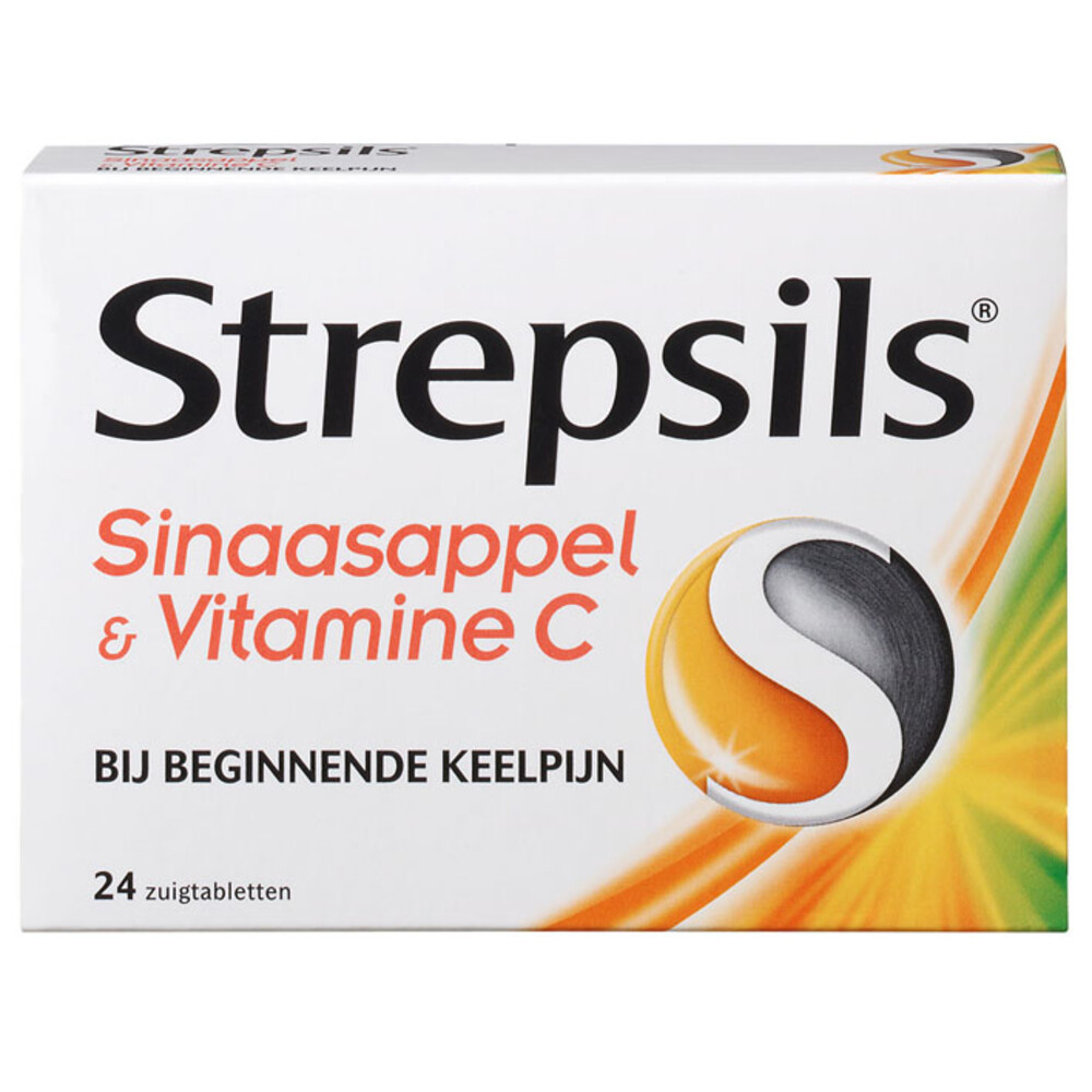 Strepsils Zuigtabletten Sinaasappel & Vitamine C24 tabletten