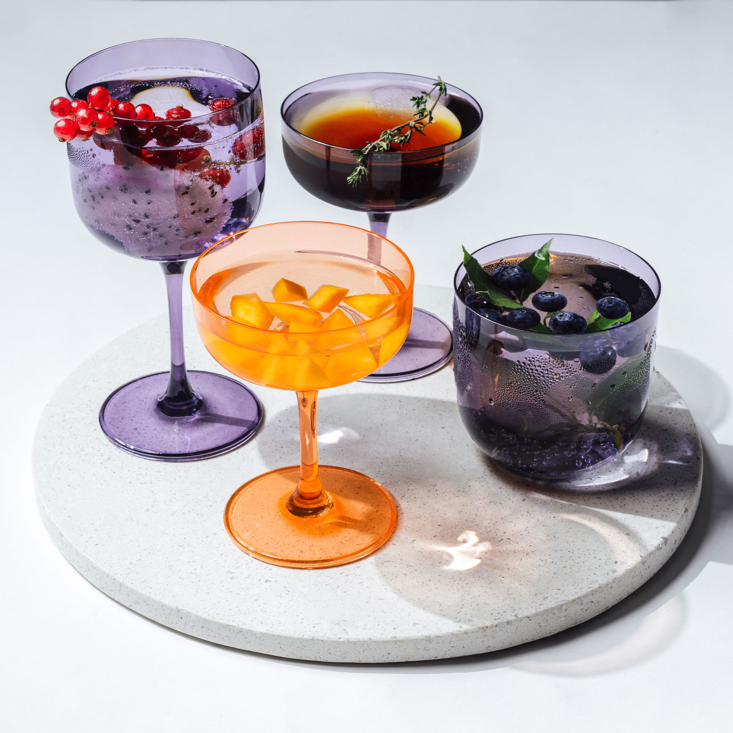 Like Glass Water glass Purple, 6.8 oz, glass