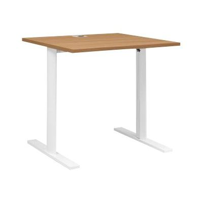 Bureau YES ! - 80 cm - Pieds métal fixes - Merisier