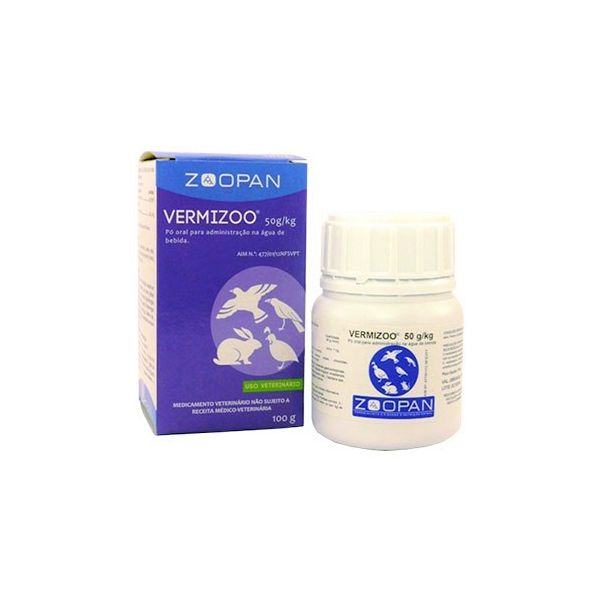 Zoopan Vermizoo Pó Aves 100g