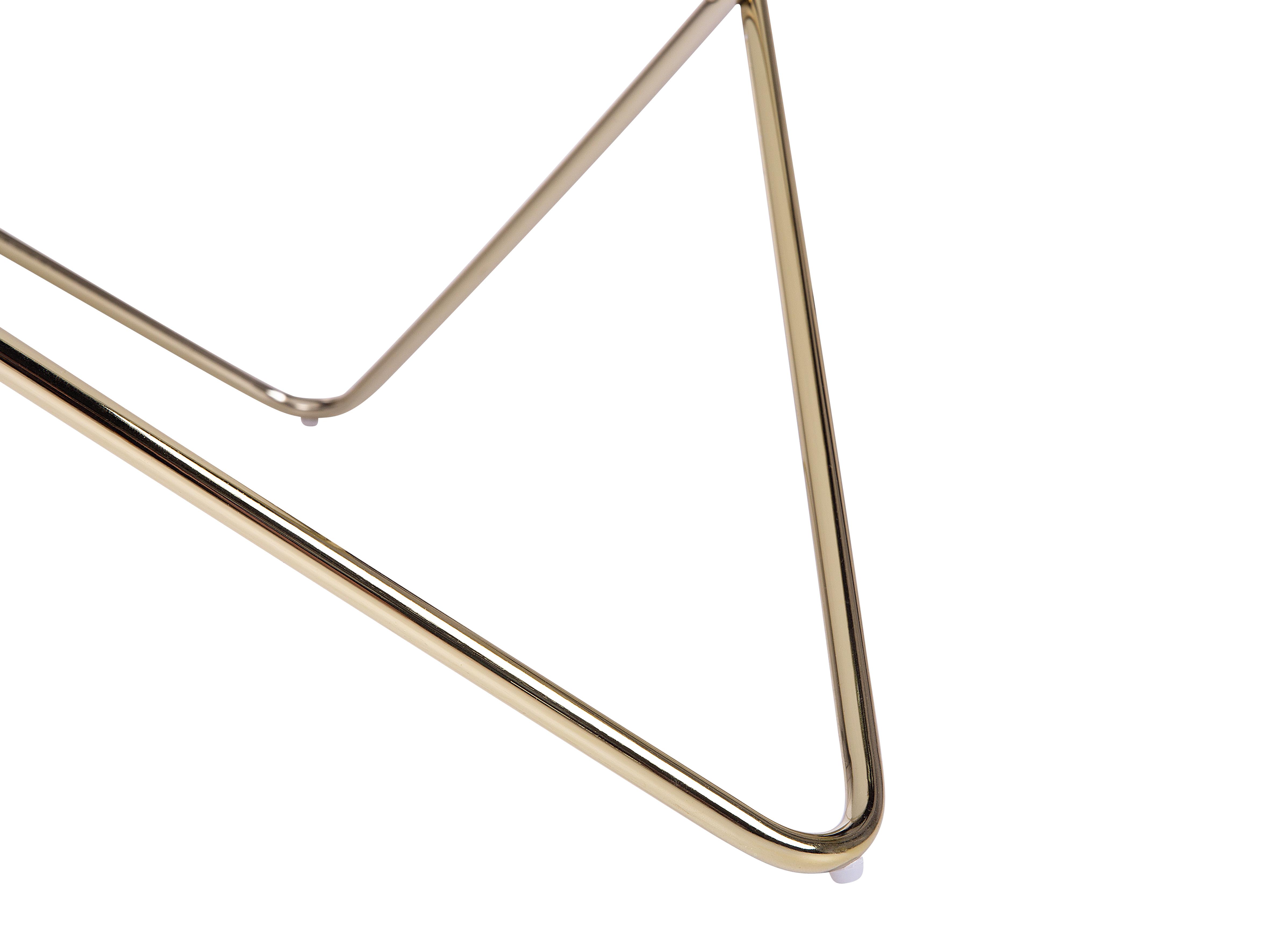 Salontafel MERIDIAN Veiligheidsglas Marmer/goud