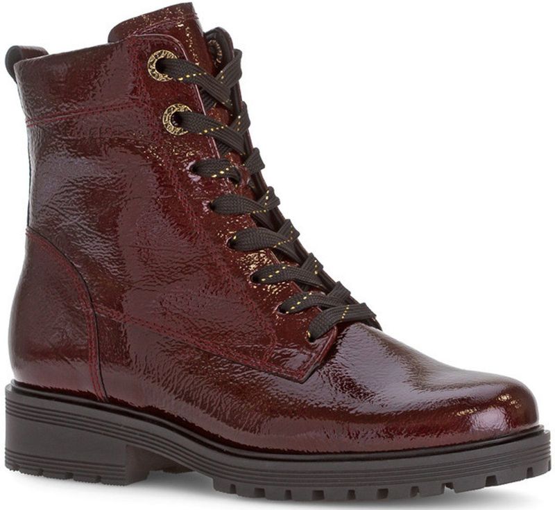 Gabor - Veterboot - Bordo - H-leest - Duurzaam Lakleer