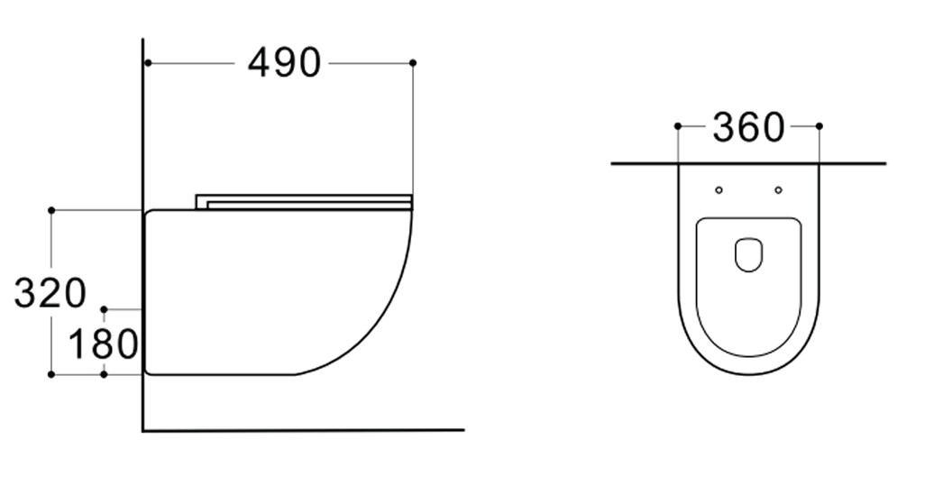 SaniGoods Acora compact toilet met bidet sproeier koud water