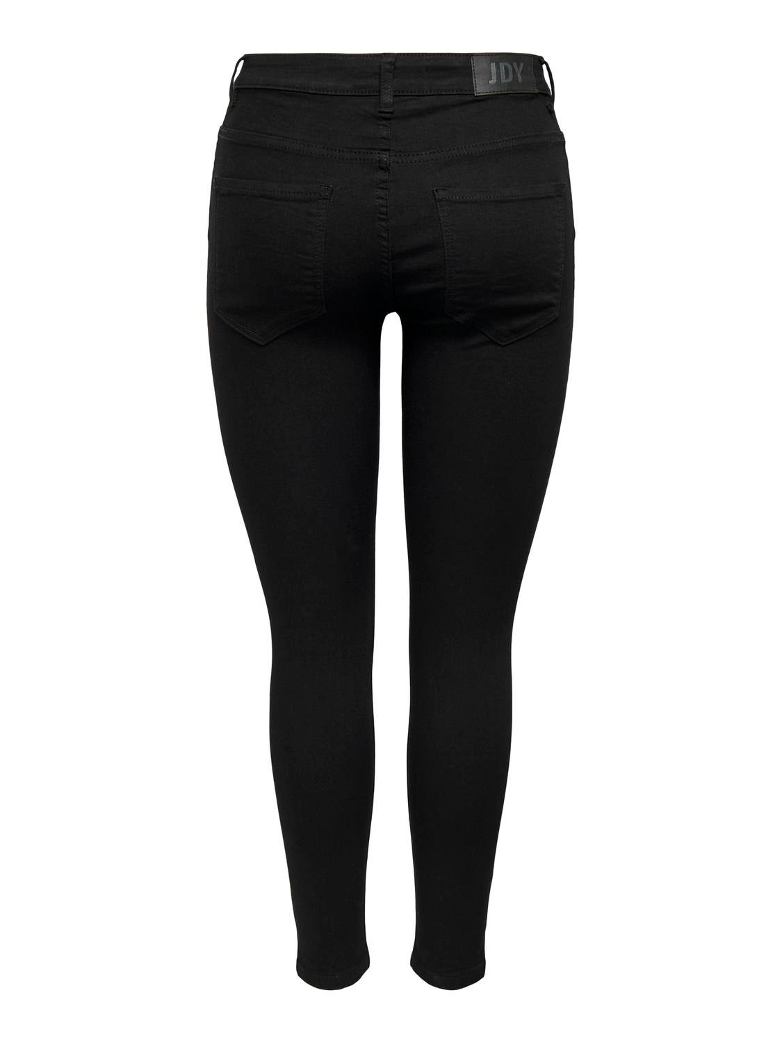 JDYMOLLY Hohe Taille Skinny Fit Jeans Black Denim