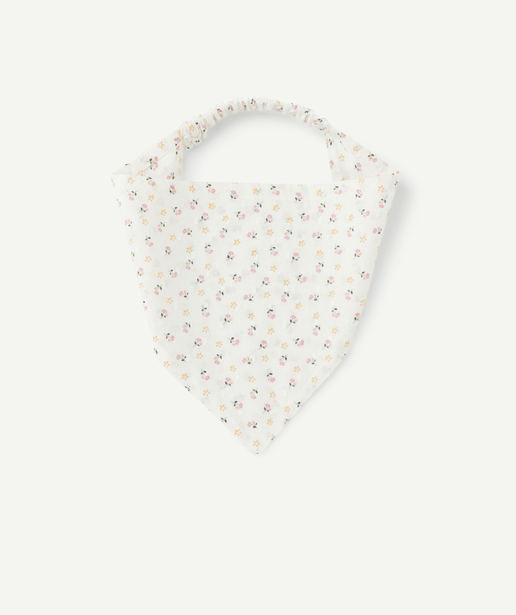 FICHU BÉBÉ FILLE EN COTON IMPRIMÉ FLEURI
