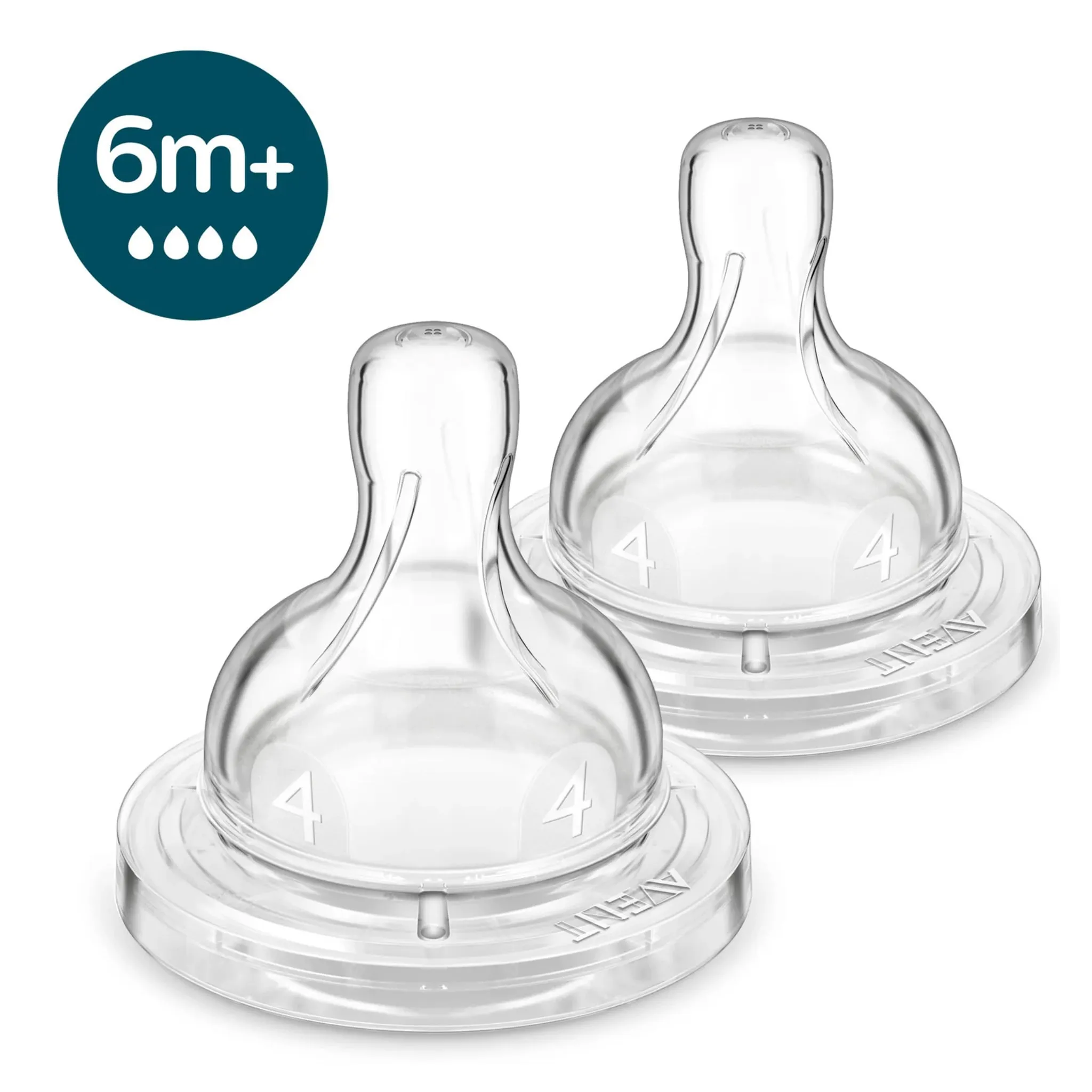 Philips Avent Tétines Anticolique (2) Niveau 4 pour 6mois+