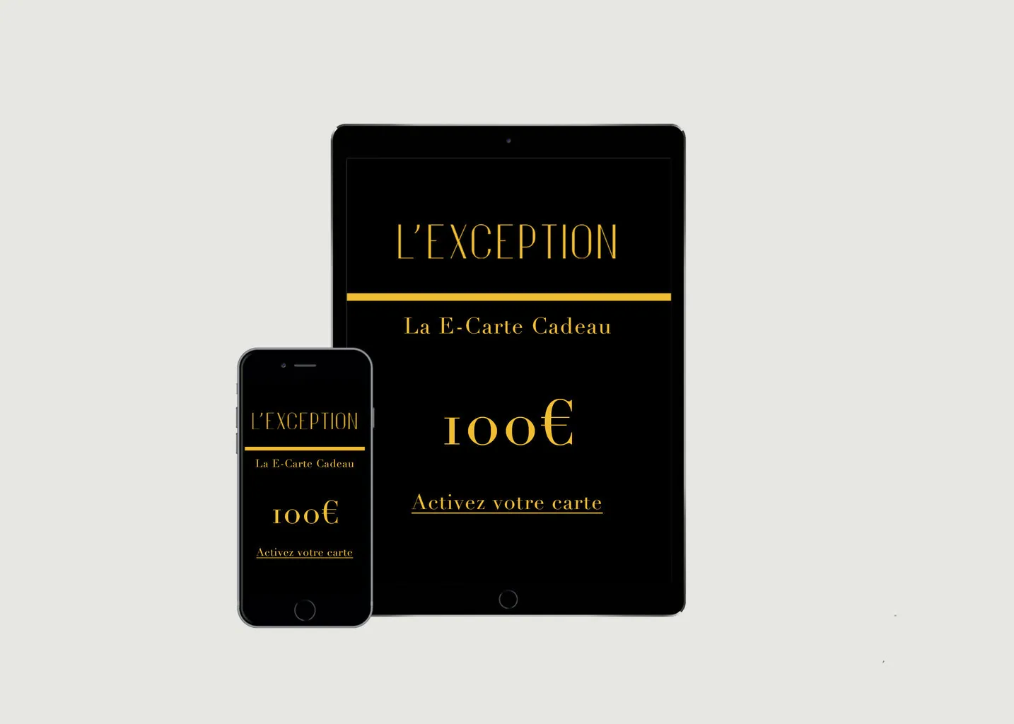 E-carte cadeau L'Exception