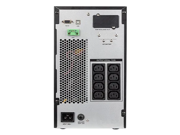 Armac Office On-Line O/3000I/PF1 - UPS - AC 230 V - 3000 Watt - 3000 VA - 6 x batteri - 9 At - USB, RS-232 - output-stikforbindelser: 8 - PFC - sort