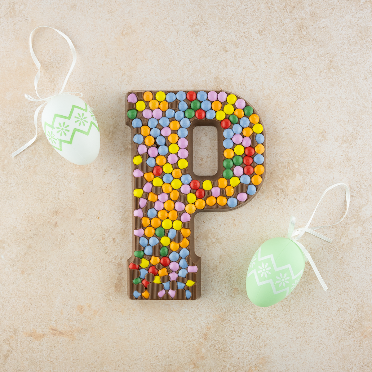 Chocolade paasletter melk / smarties (210 gram)