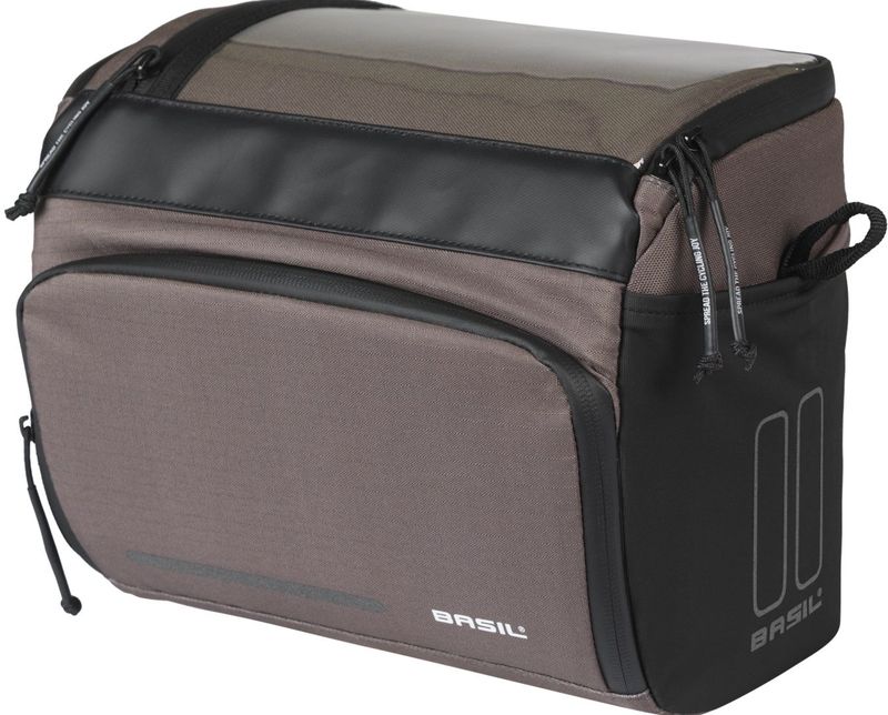 Basil - Move - Fietstas - Zwart - Gerecycled Polyester - Inhoud 7-8 Liter