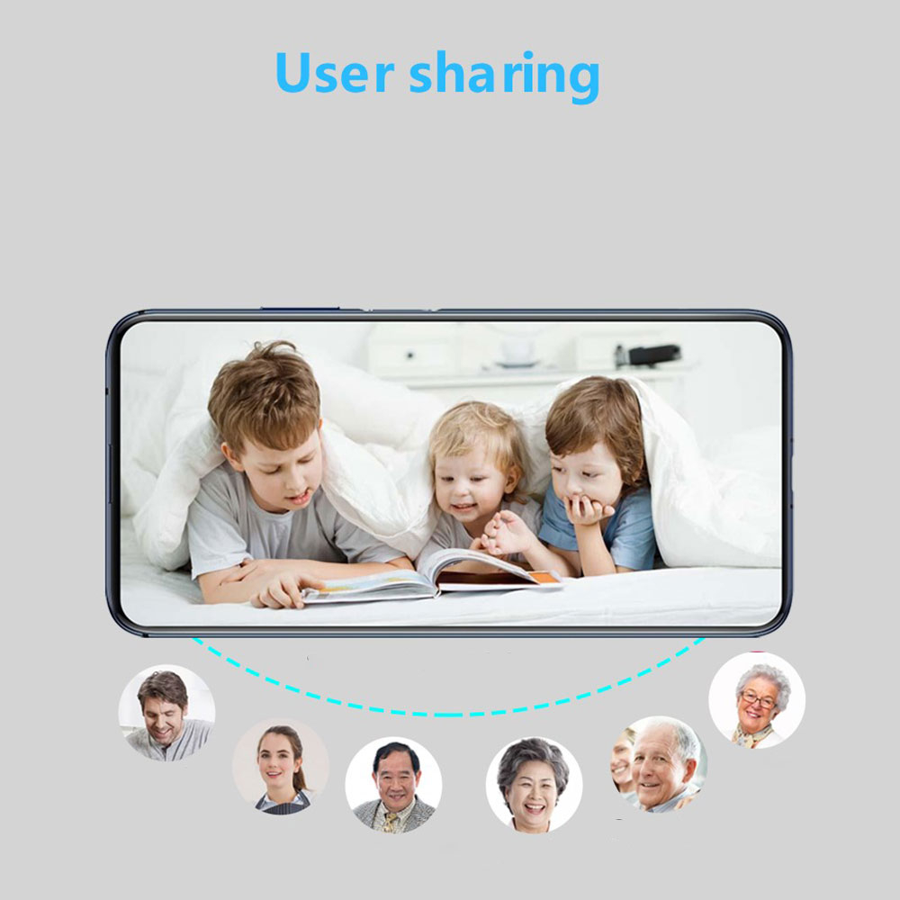 Mini WiFi IP Kamera FullHD 1080p Infrarot Nachtsichtfunktion mit Micro SD Kartenslot   Halterung iOS/Android - Schwarz