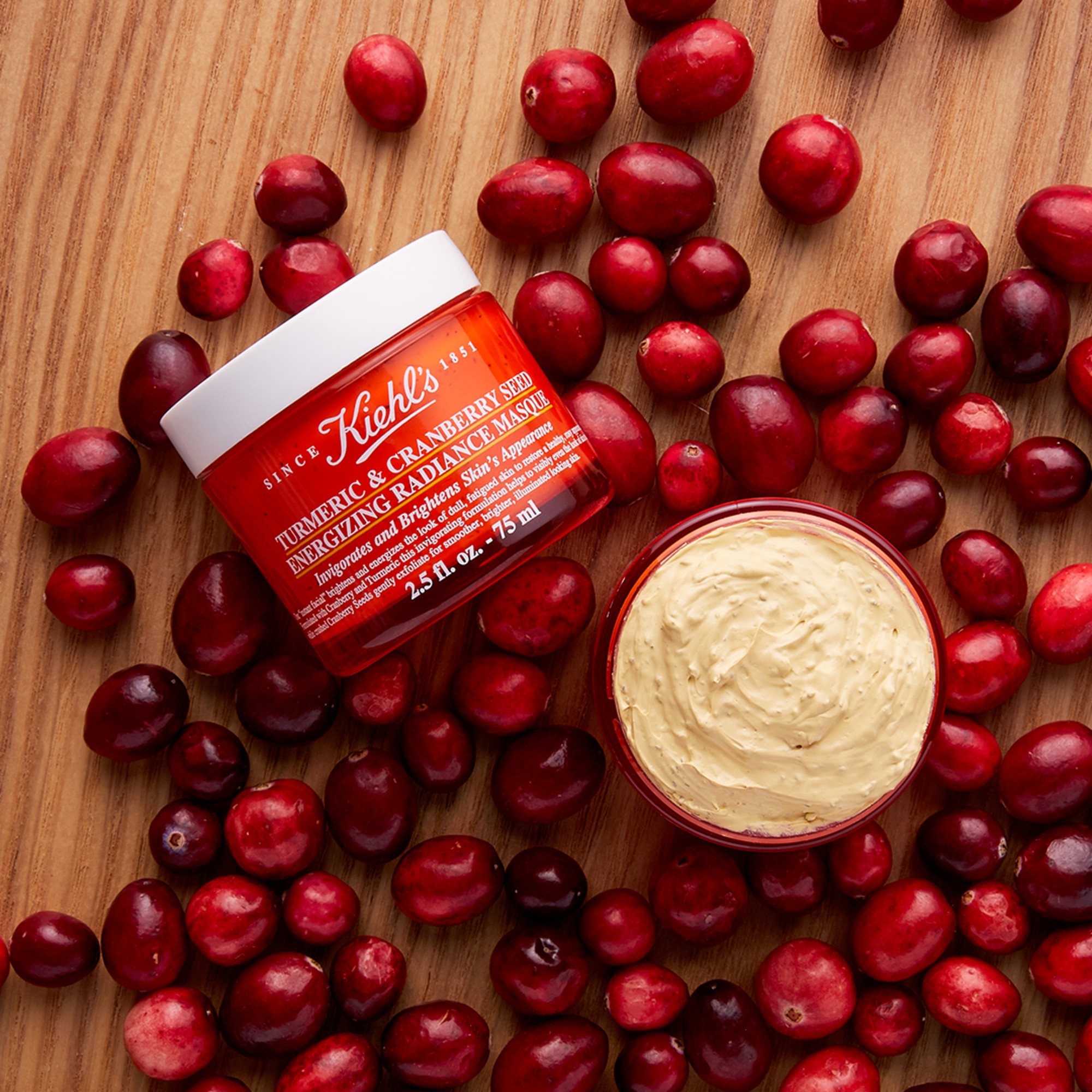 Kiehl's Energizing Radiance Masque Turmeric & Cranberry Seed Glas 100 ml