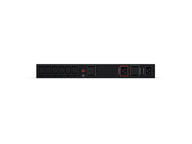 CyberPower Maintenance Bypass PDU MBP20HVIEC6A - Strømfordelingsenhed (rackversion) - AC 200-240 V - input: 2 x IEC 60320 C20 - output-stikforbindelser: 8 (2 x IEC 60320 C19, 6 x IEC 60320 C13) - 1U - sølv