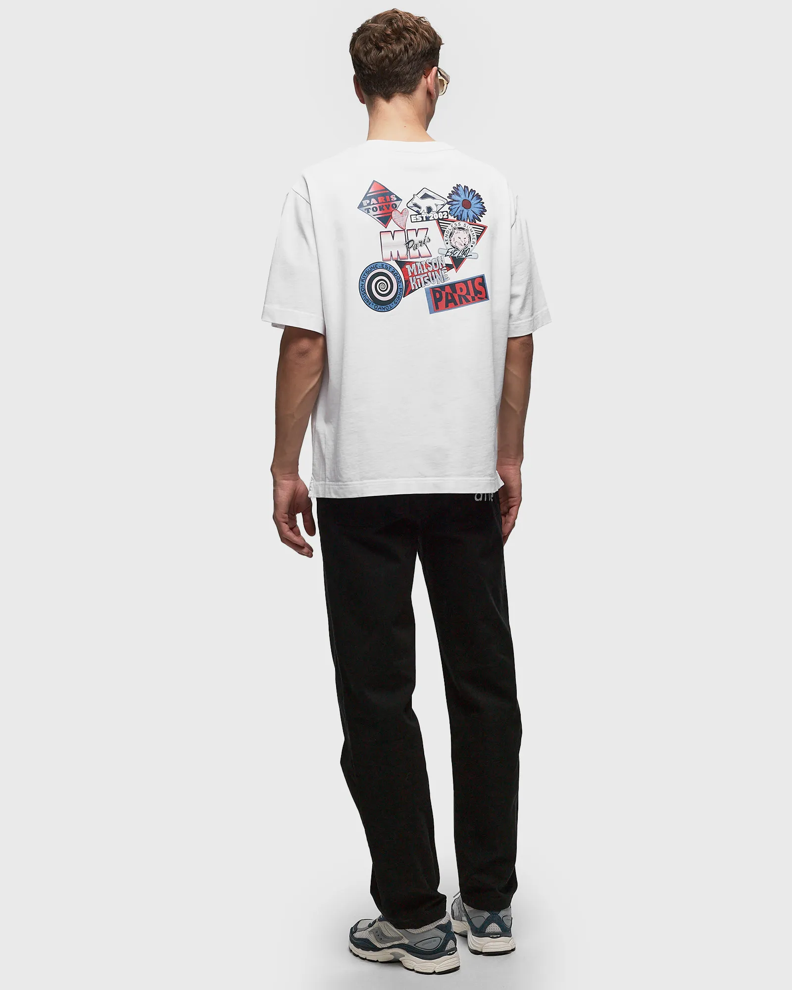 Maison Kitsune SURF COLLAGE OVERSIZE TEE-SHIRT