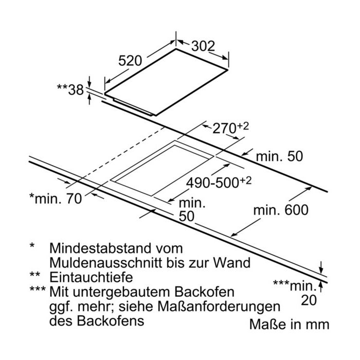 Siemens Elektrokochfeld iQ300 ET375FFP1E Schwarz
