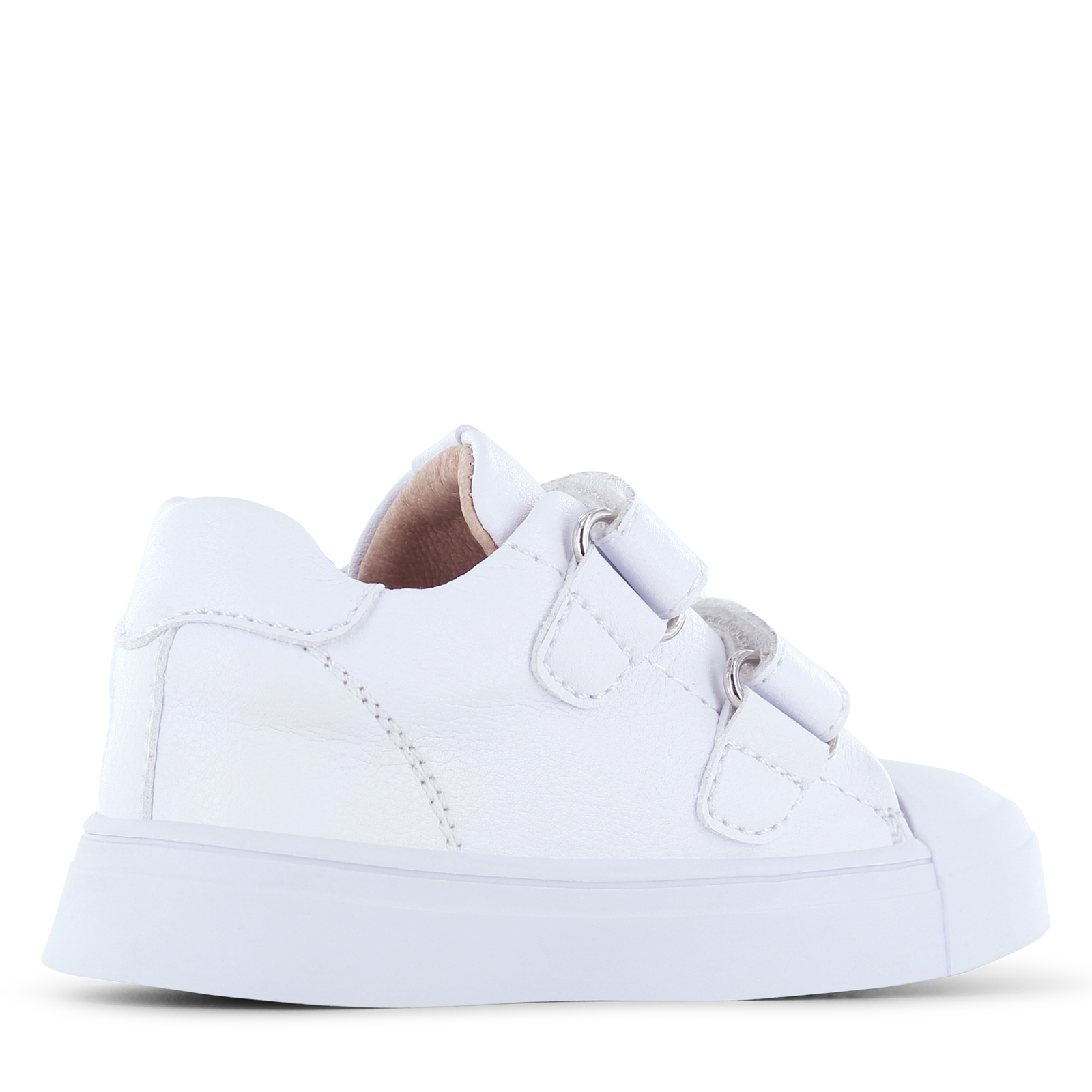 Shoesme weißer Sneaker mit grauen Streifen