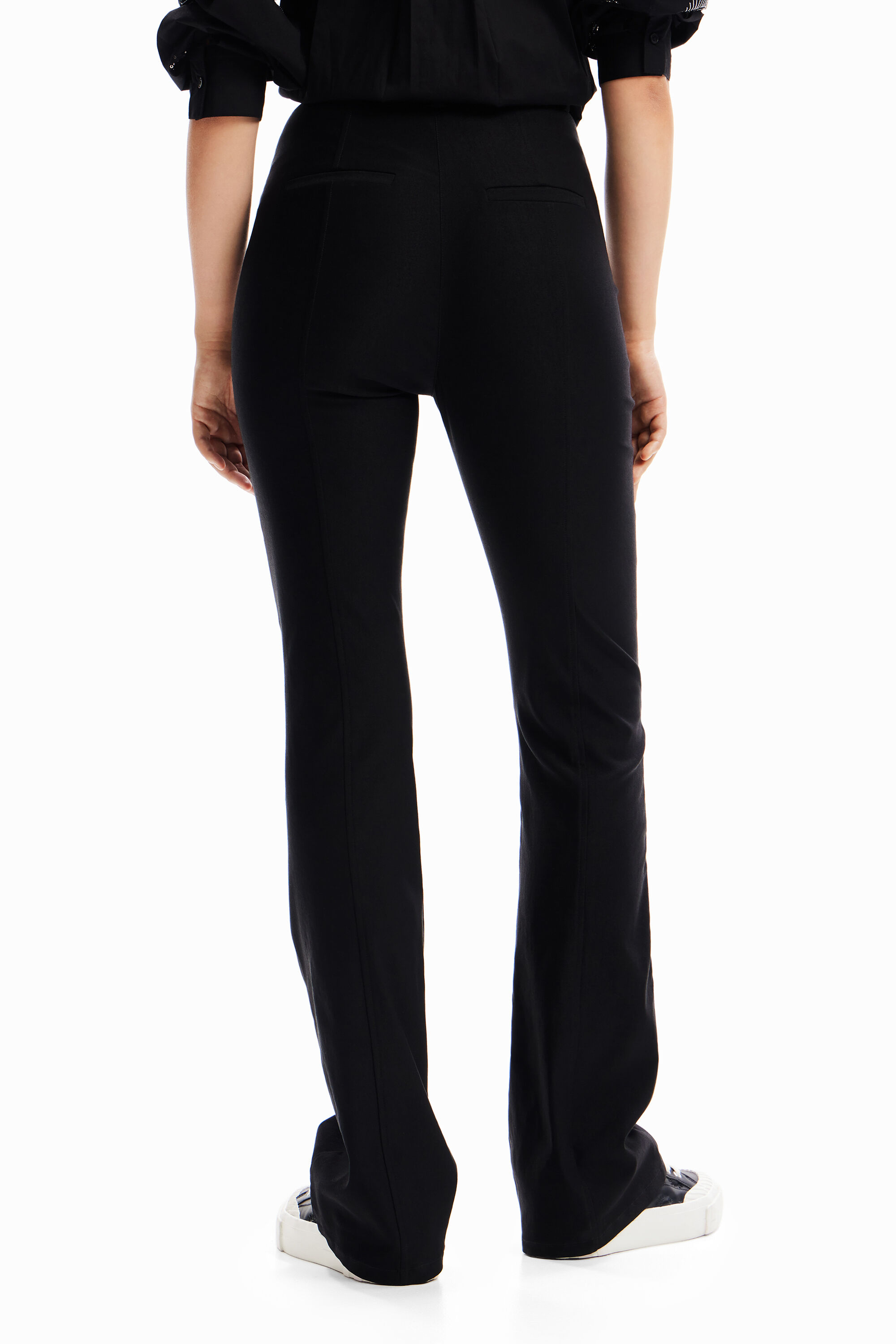 Pantalon évasé ceinture