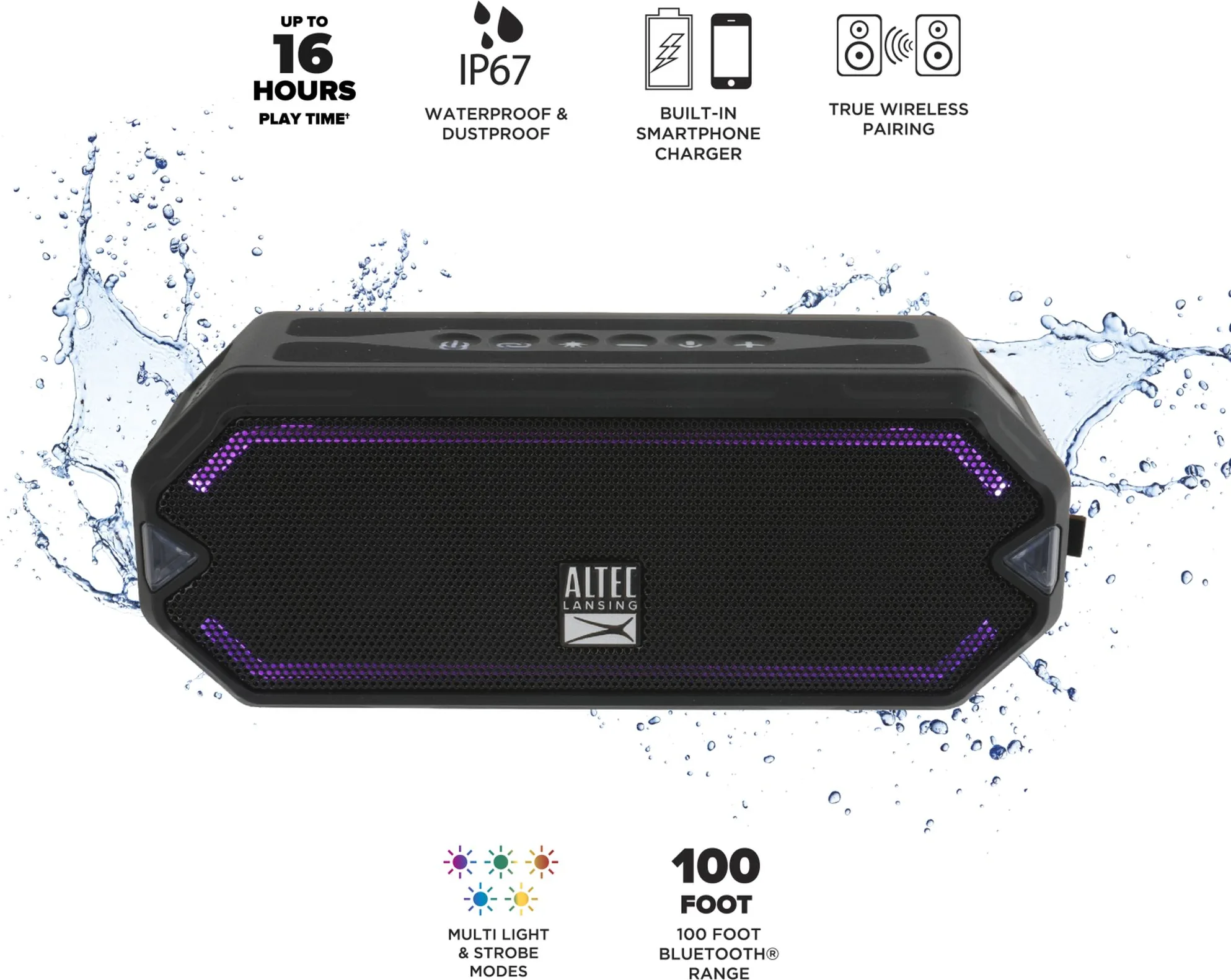 Altec Lansing HydraJolt Enceintes Bluetooth portables
