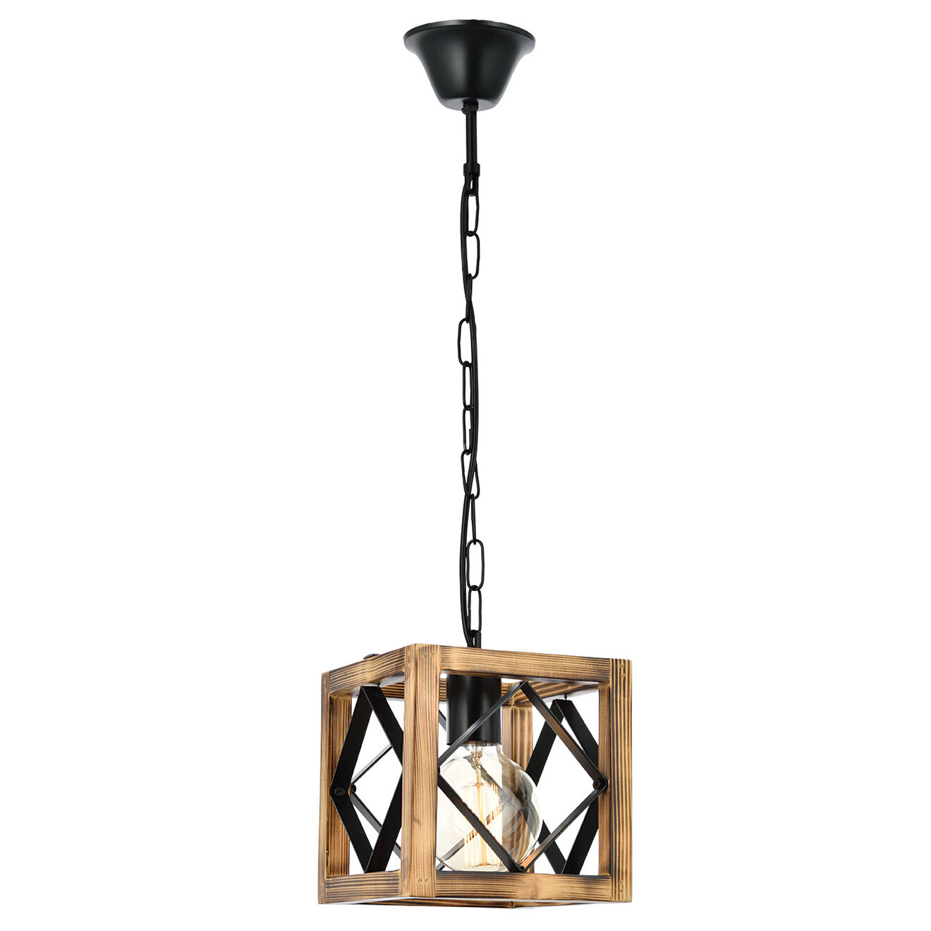 Opviq Suspension Zikzak noyer/noir - 50 cm